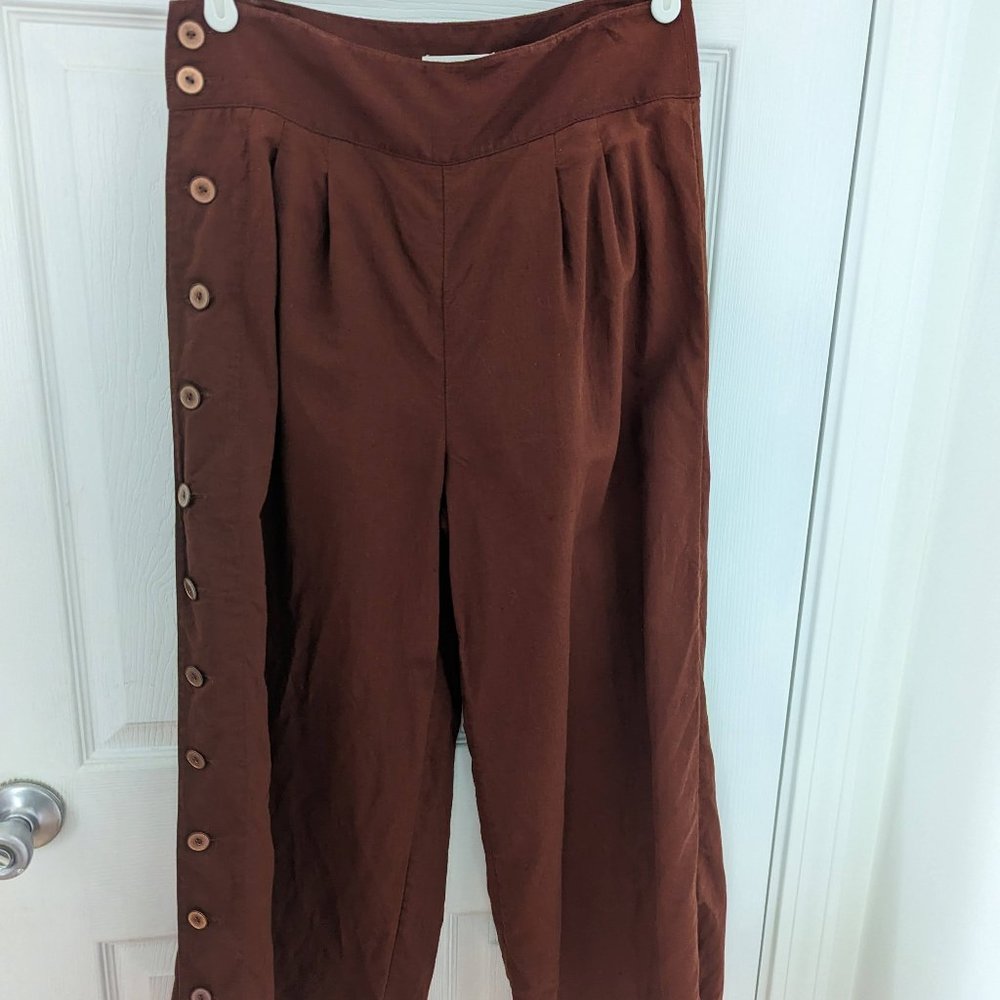 Wide-leg Linen pants